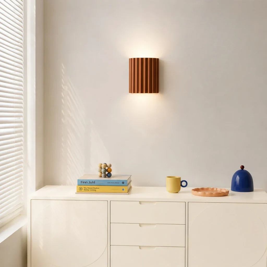 Applique murale en résine nervurée style Boho pour intérieurs