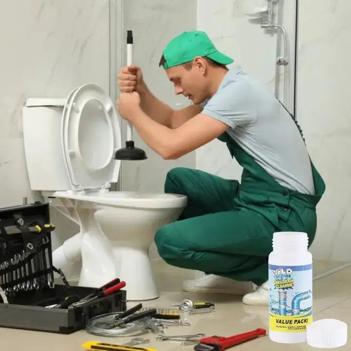 Poudre Déboucheur Canalisations – Évier, Douche & WC