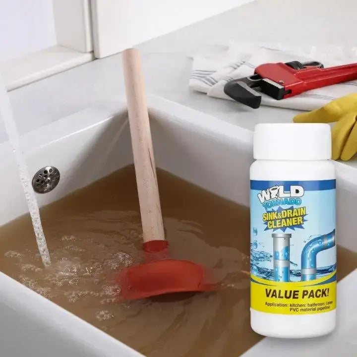 Poudre Déboucheur Canalisations – Évier, Douche & WC