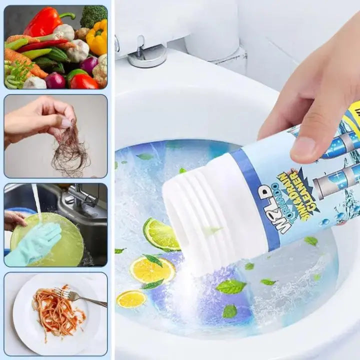Poudre Déboucheur Canalisations – Évier, Douche & WC