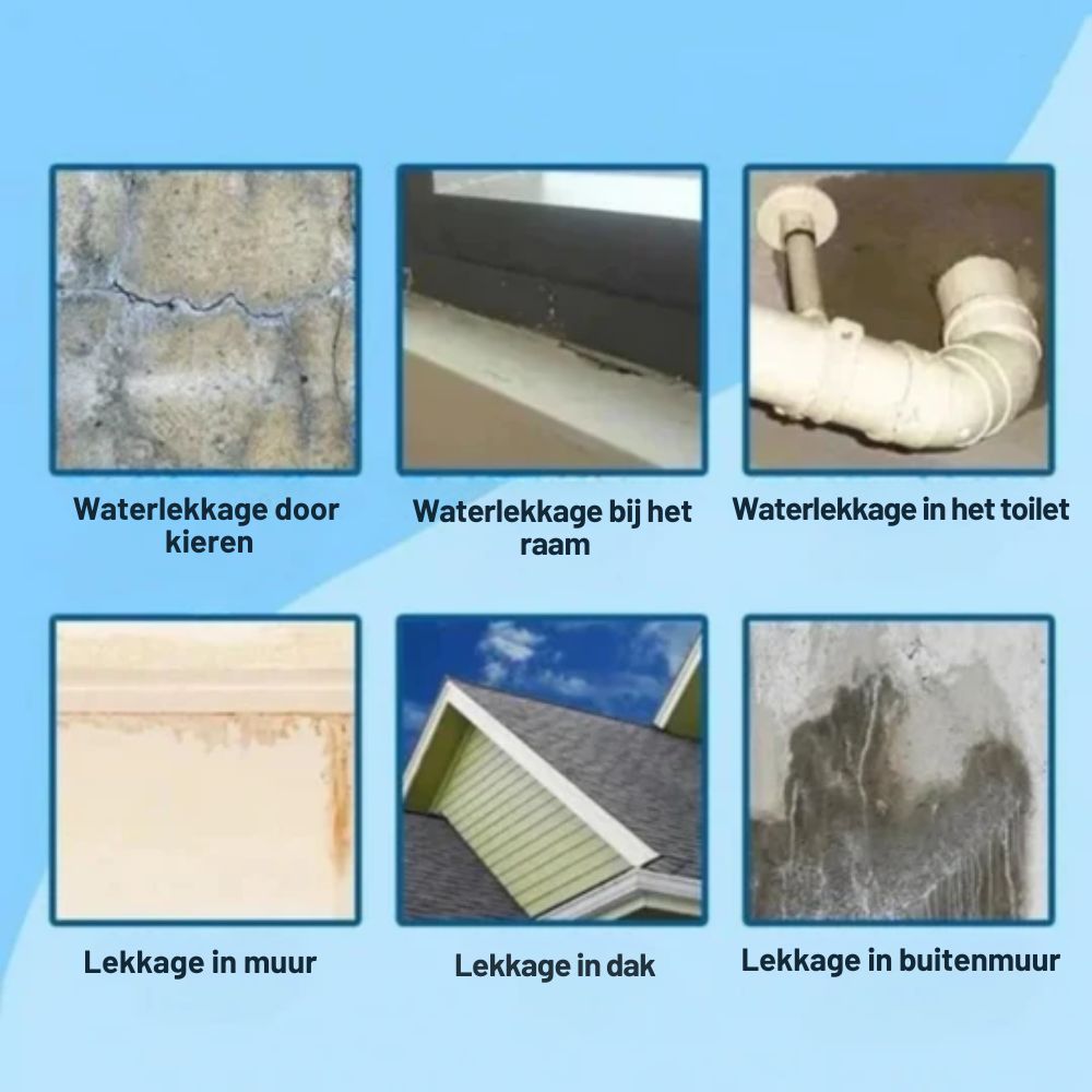 Spray d'étanchéité multiusage pour fuites, fissures et joints