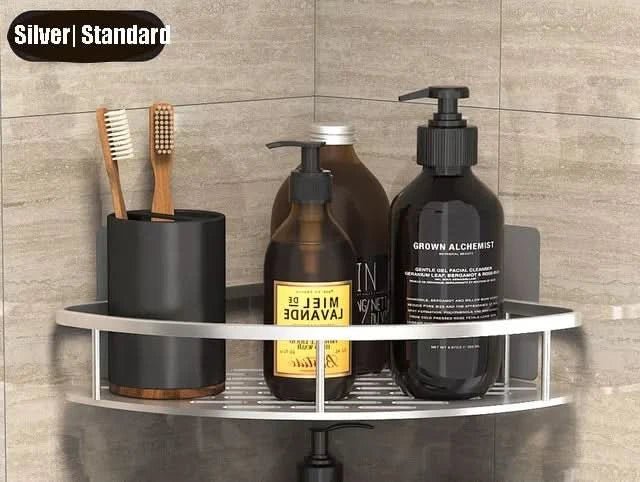 Étagère de salle de bain sans perçage – gain de place et élégante