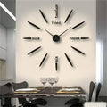 Horloge murale 3D autocollante en acrylique – Moderne et personnalisable