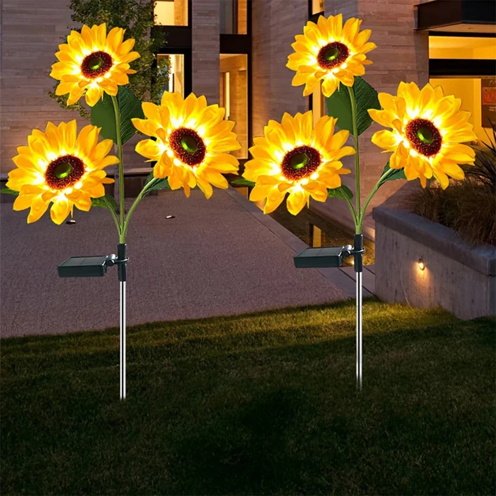 SolarBloom™ – Panneaux solaires LED tournesol décoratifs [1 + 1 Gratuit]