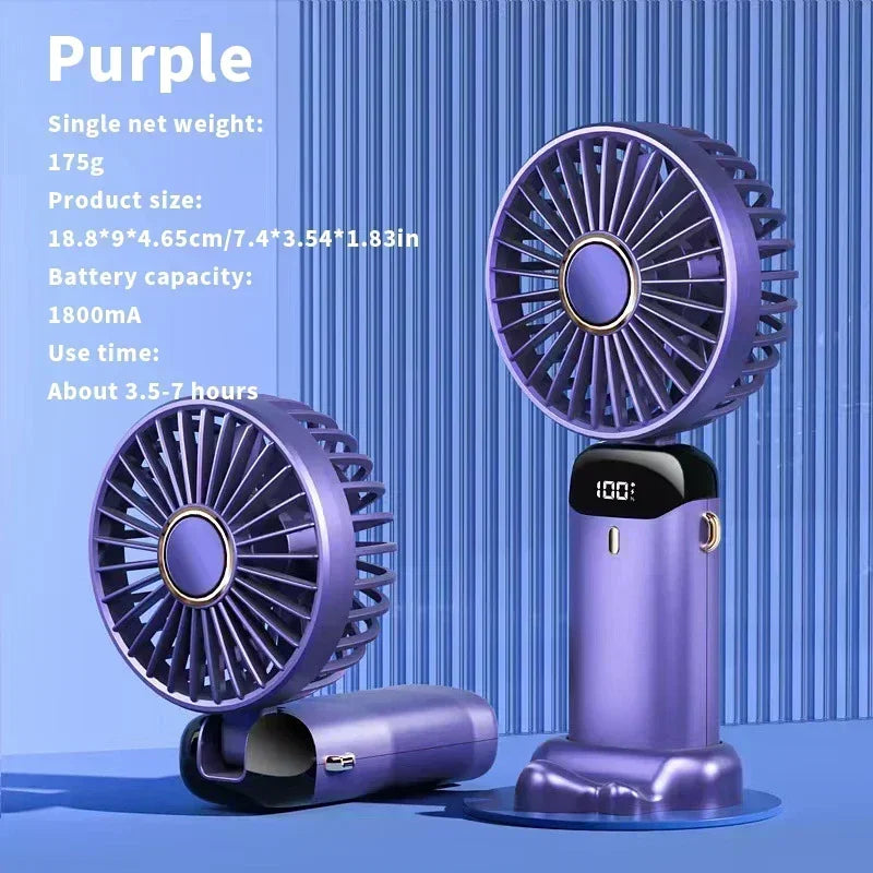 MiniFan™ - Ventilateur mini puissant avec affichage LED intelligent [50% de réduction]