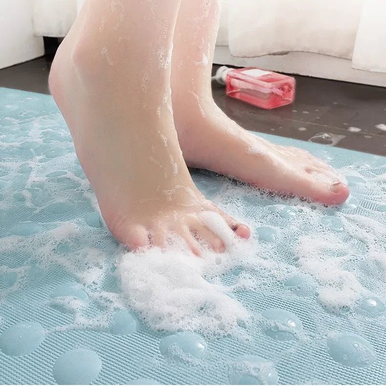 Tapis de bain antidérapant avec ventouses pour baignoire et douche