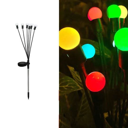 Lampe Solaire Jardin LED Effet Lucioles – Éclairage Extérieur Automatique