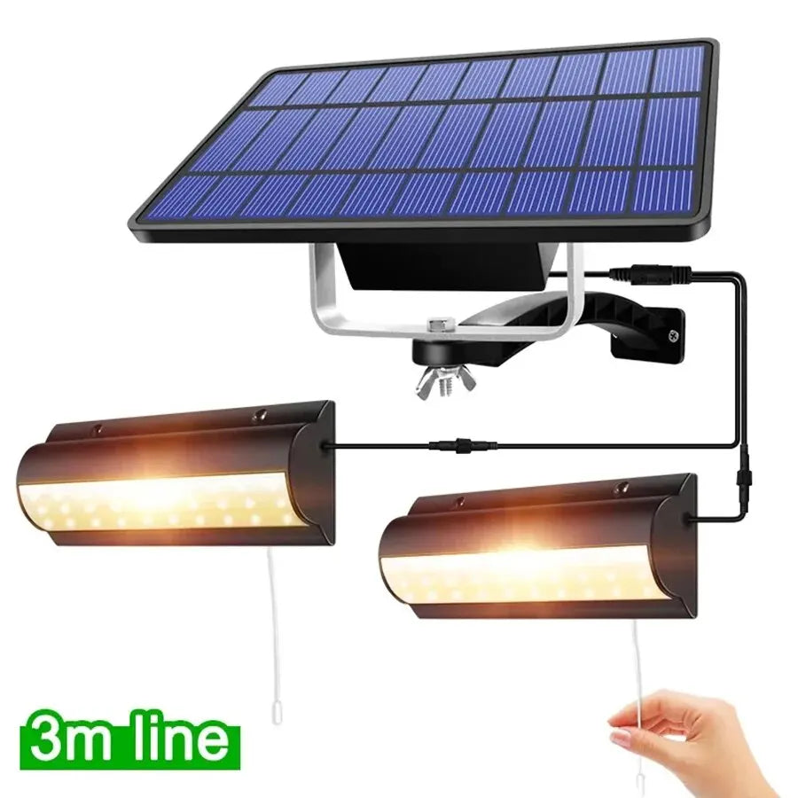 Suspension solaire intérieur & extérieur avec interrupteur à tirette IP65 étanche