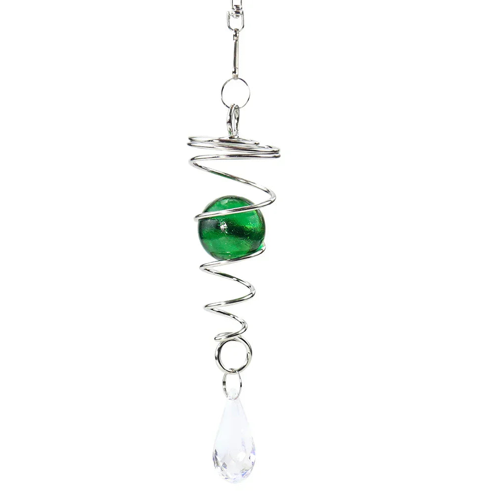 Carillon à Vent Spirale en Acier Inoxydable – Décoration Jardin Extérieur