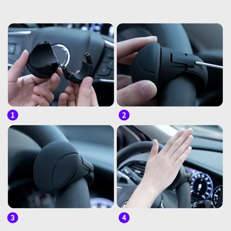 Bouton Tournant pour Volant de Voiture – Aide à la Direction Universelle