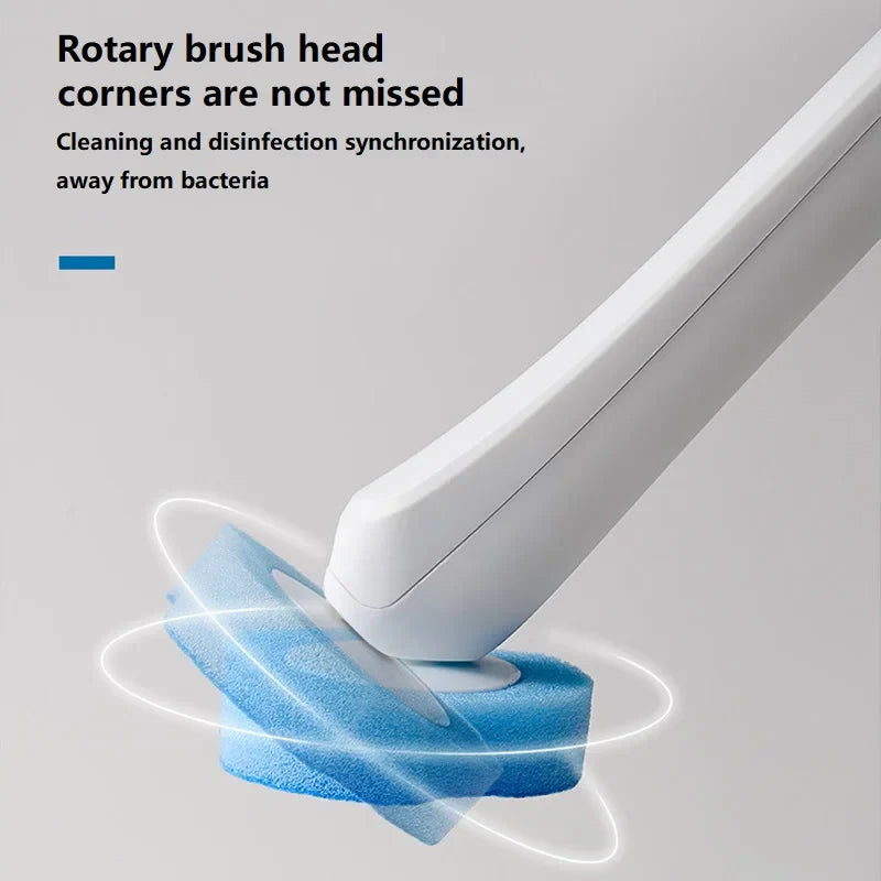 Brosse WC Jetable avec Liquide Nettoyant Intégré – 24 Recharges