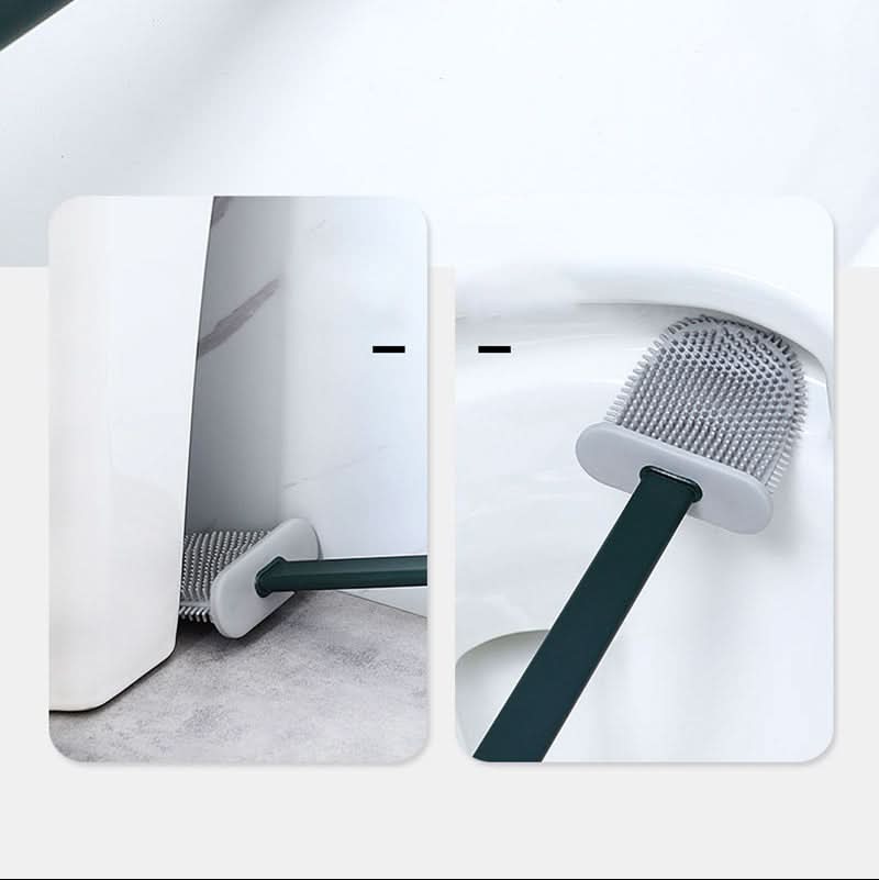 Brosse WC flexible en silicone – nettoyage approfondi des toilettes