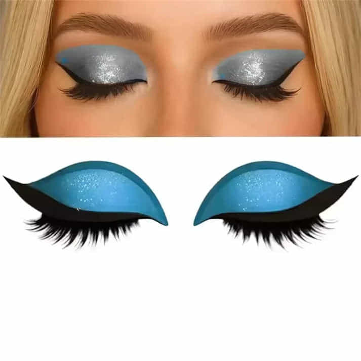 Stickers Eyeliner Réutilisables Imperméables – Trait Parfait Sans Pinceau