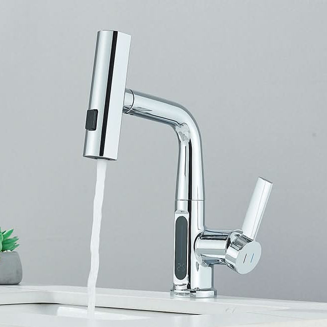 Robinet de lavabo numérique avec affichage de la température – moderne et sans gouttes