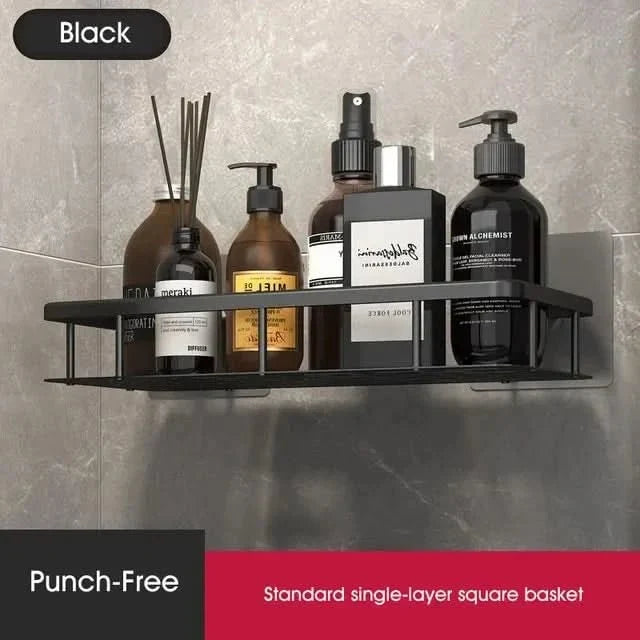 Étagère de salle de bain sans perçage – gain de place et élégante