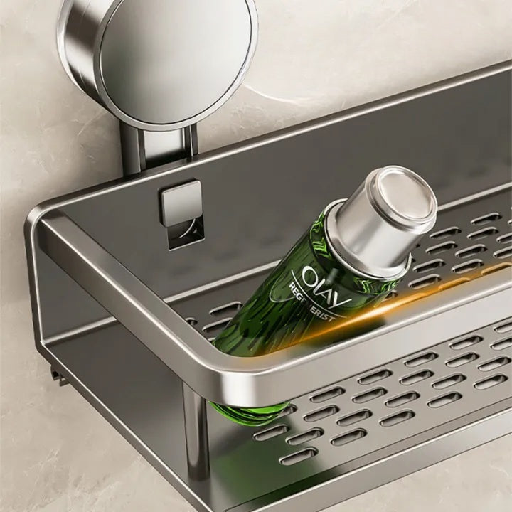 Étagère de douche et de salle de bain à ventouses – fixation murale sans perçage