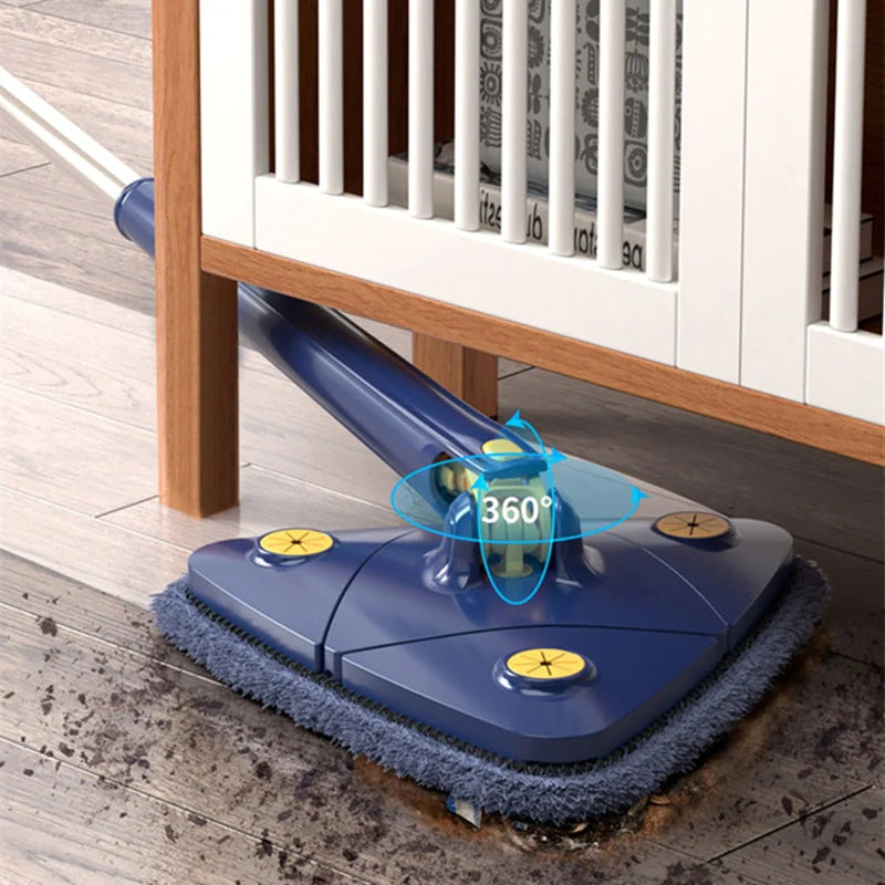 Balai Serpillière Rotatif 360° avec Manche Télescopique et Microfibre