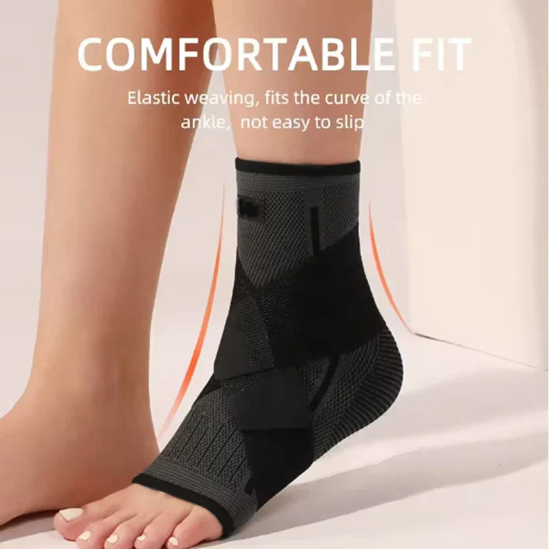 Bandage de Cheville à Compression Réglable pour Sport et Rééducation