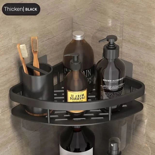 Étagère de salle de bain sans perçage – gain de place et élégante