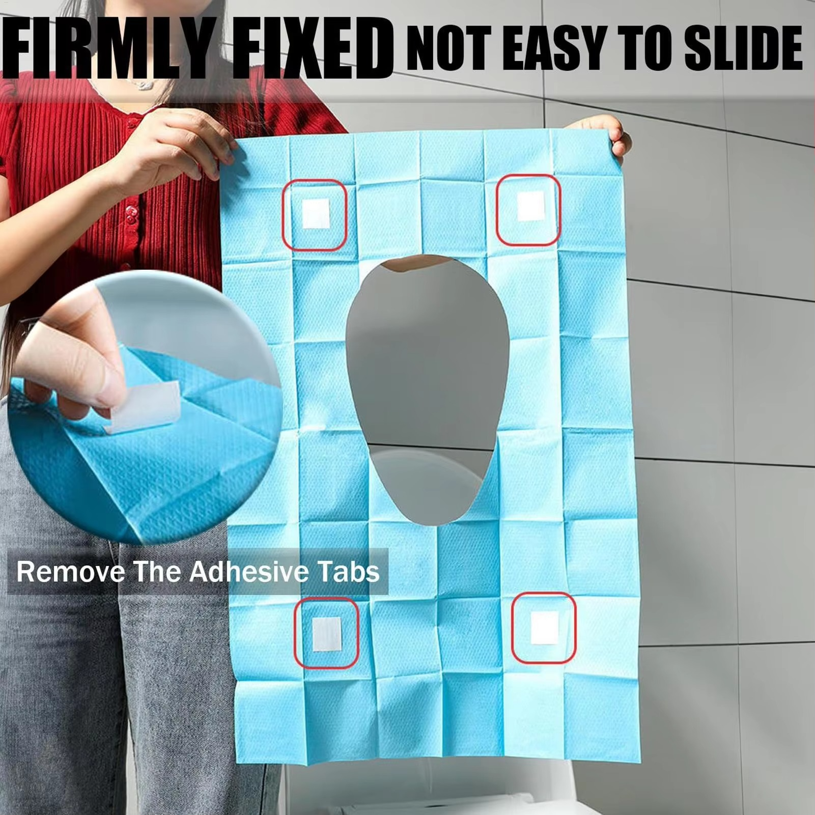 Protection Hygiénique Imperméable pour Abattant de Toilettes Publiques