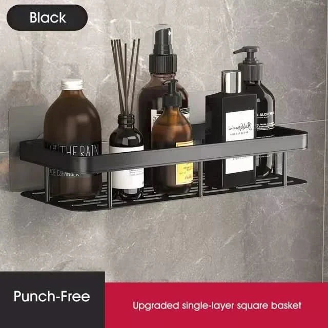 Étagère de salle de bain sans perçage – gain de place et élégante