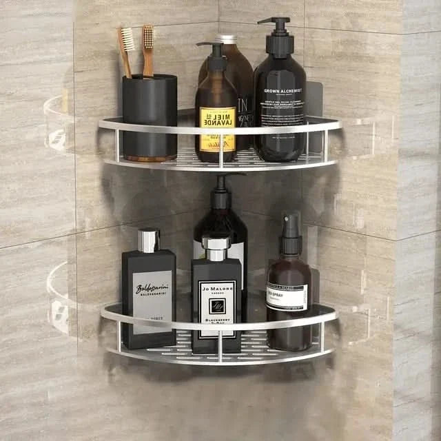 Étagère de salle de bain sans perçage – gain de place et élégante