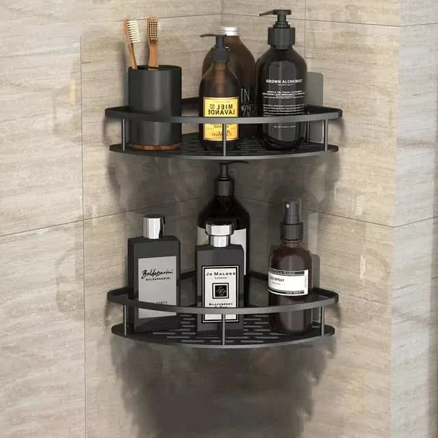 Étagère de salle de bain sans perçage – gain de place et élégante