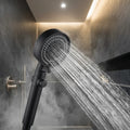 Pommeau de douche haute pression avec 5 modes de jet – jet d'eau puissant
