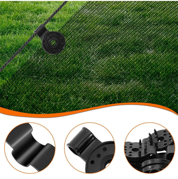 Clips de Fixation Extérieur pour Filets, Bâches et Couvertures de Jardin