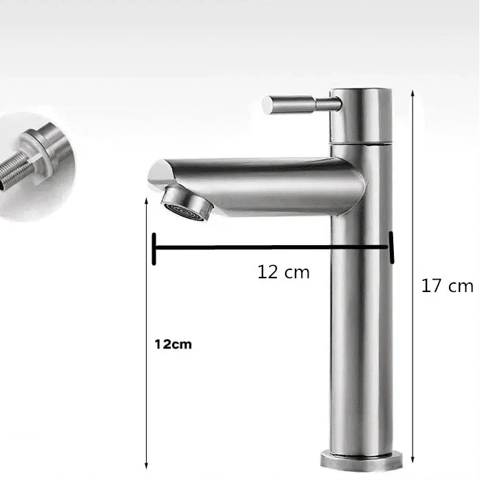 Mitigeur de salle de bain en acier inoxydable – design moderne