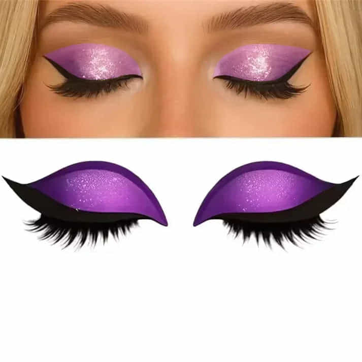 Stickers Eyeliner Réutilisables Imperméables – Trait Parfait Sans Pinceau