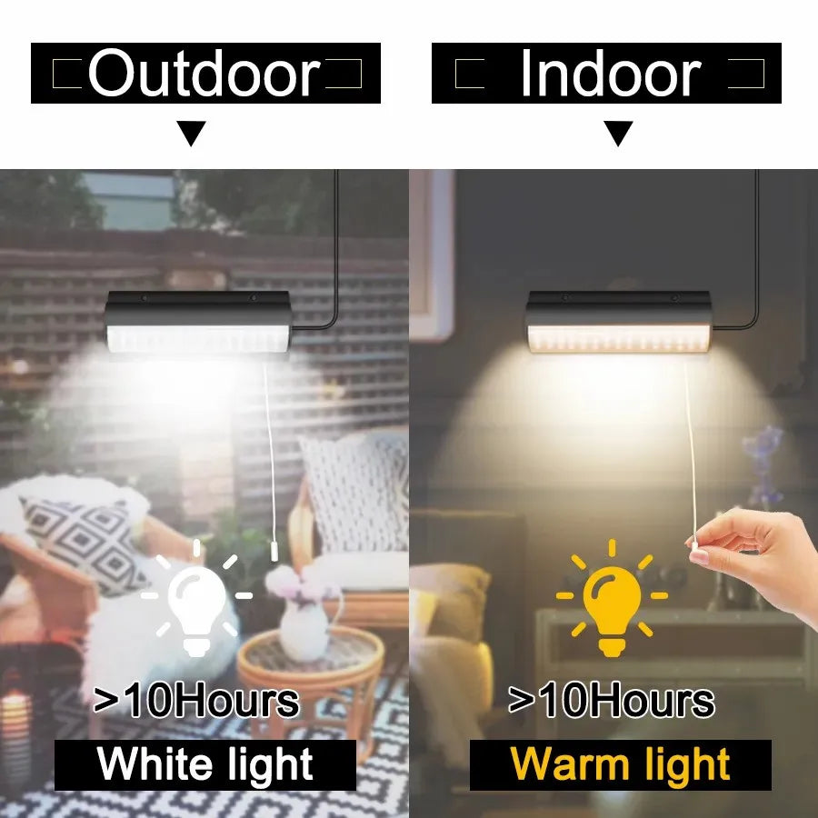 Suspension solaire intérieur & extérieur avec interrupteur à tirette IP65 étanche