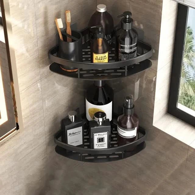 Étagère de salle de bain sans perçage – gain de place et élégante