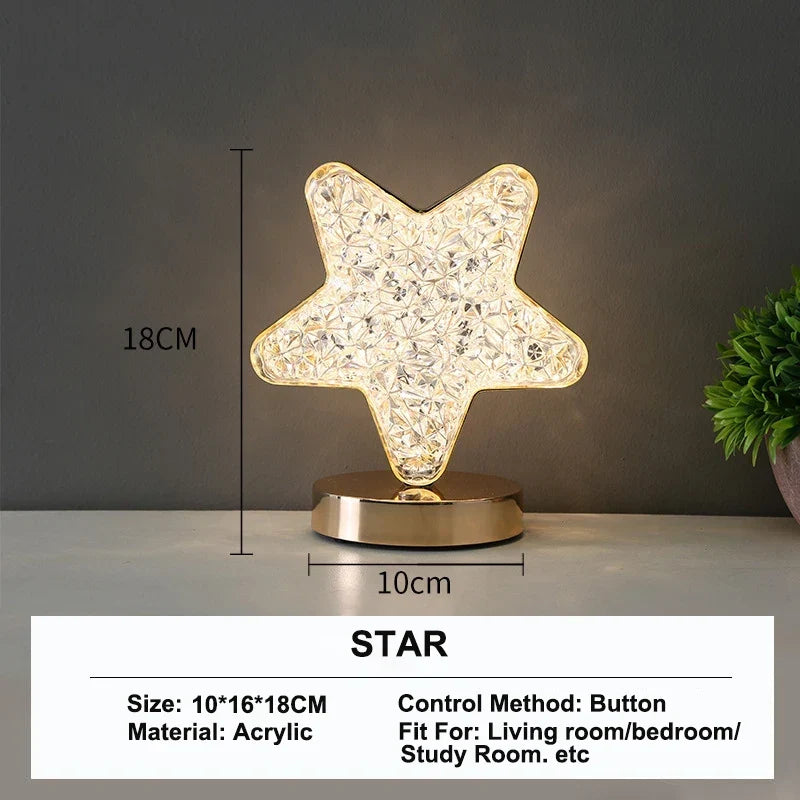 Veilleuse LED dimmable avec commande tactile et 3 couleurs de lumière