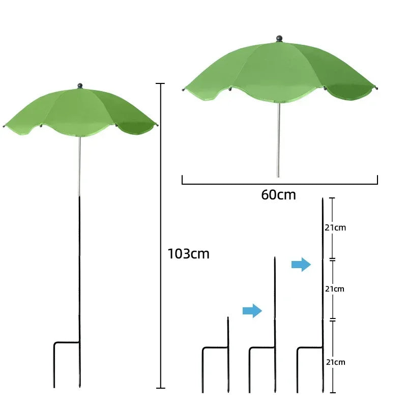 Parasol de Protection pour Plantes – Anti-UV Réglable 60 cm