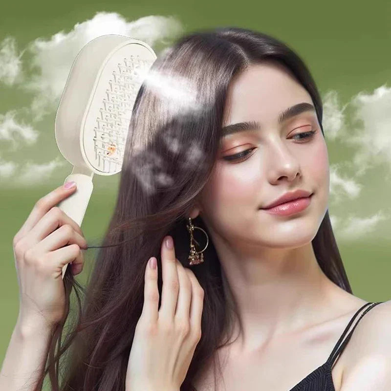 Brosse Démêlante Vaporisante Sans Fil – Démêler et Hydrater