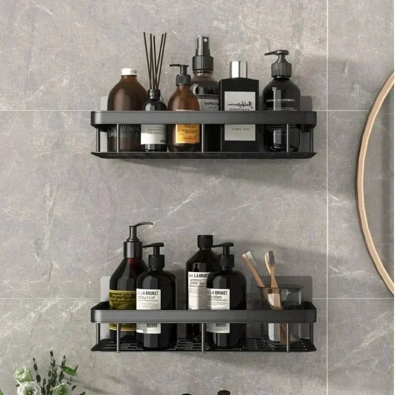 Étagère de salle de bain sans perçage – gain de place et élégante