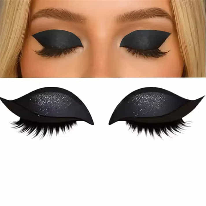 Stickers Eyeliner Réutilisables Imperméables – Trait Parfait Sans Pinceau