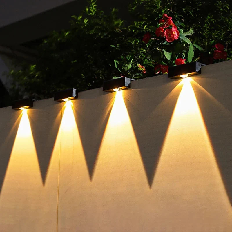 Lampe solaire de jardin avec changement de couleur et lumière blanc chaud IP65