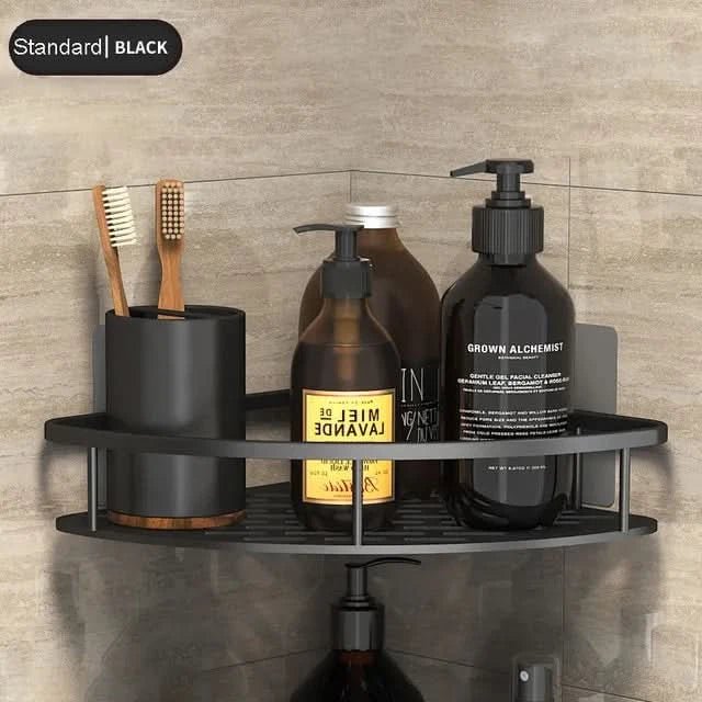 Étagère de salle de bain sans perçage – gain de place et élégante