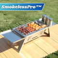 Gril à Charbon Pliable Sans Fumée pour Balcon, Terrasse et Camping