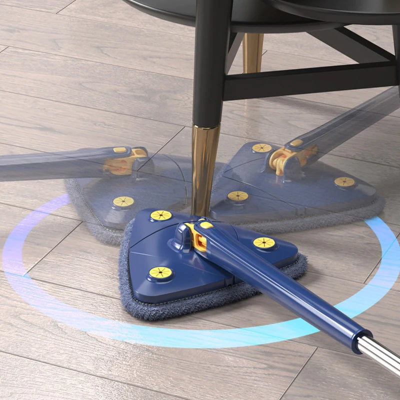 Balai Serpillière Rotatif 360° avec Manche Télescopique et Microfibre