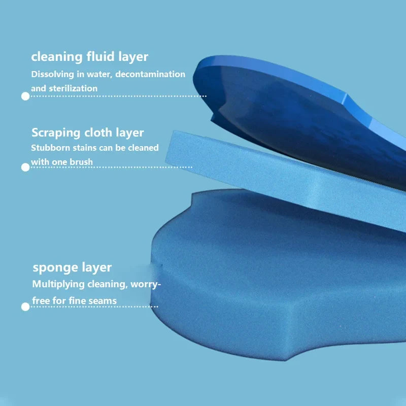 Brosse WC Jetable avec Liquide Nettoyant Intégré – 24 Recharges
