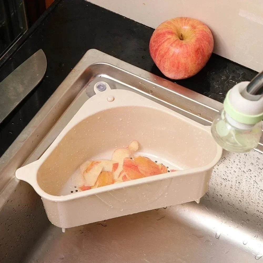 Égouttoir triangulaire pour évier de cuisine – gain de place optimal