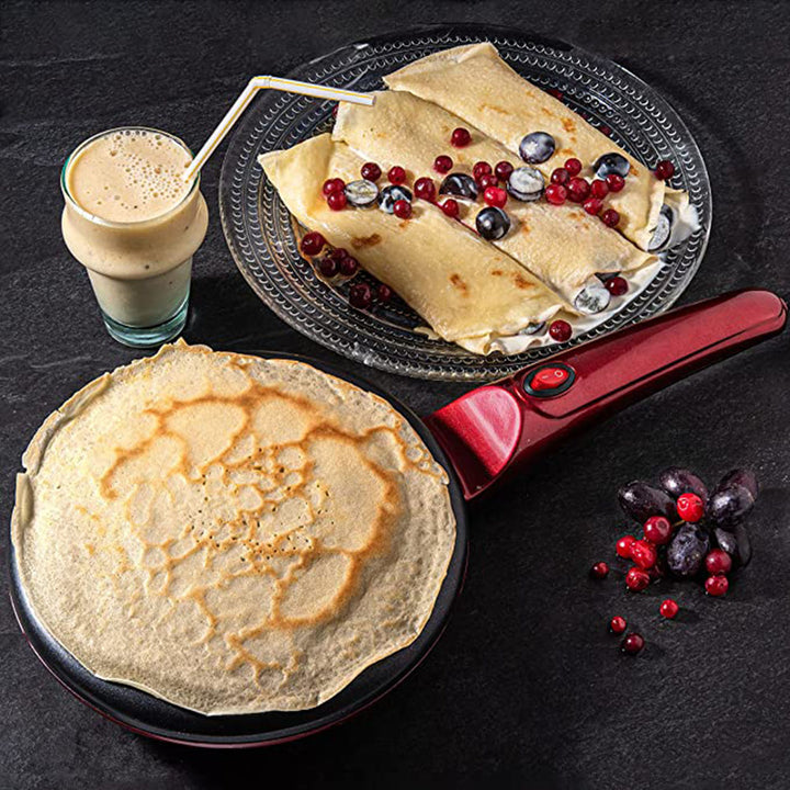 Crêpier Électrique Antiadhésif 800W pour Crêpes et Pancakes