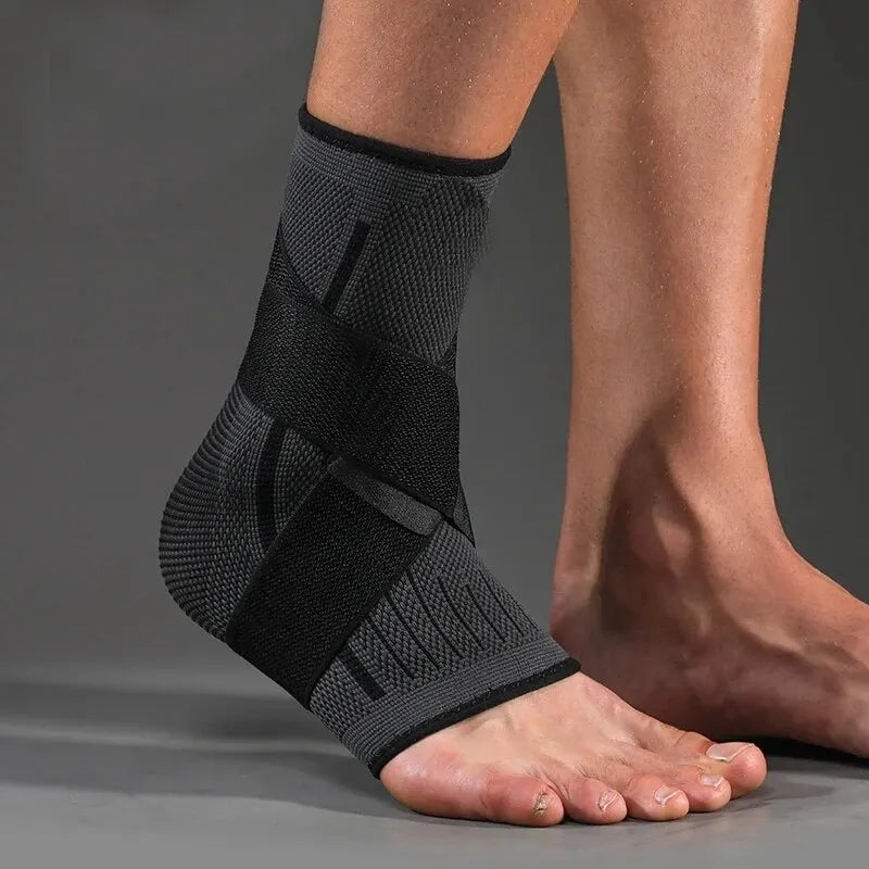 Bandage de Cheville à Compression Réglable pour Sport et Rééducation