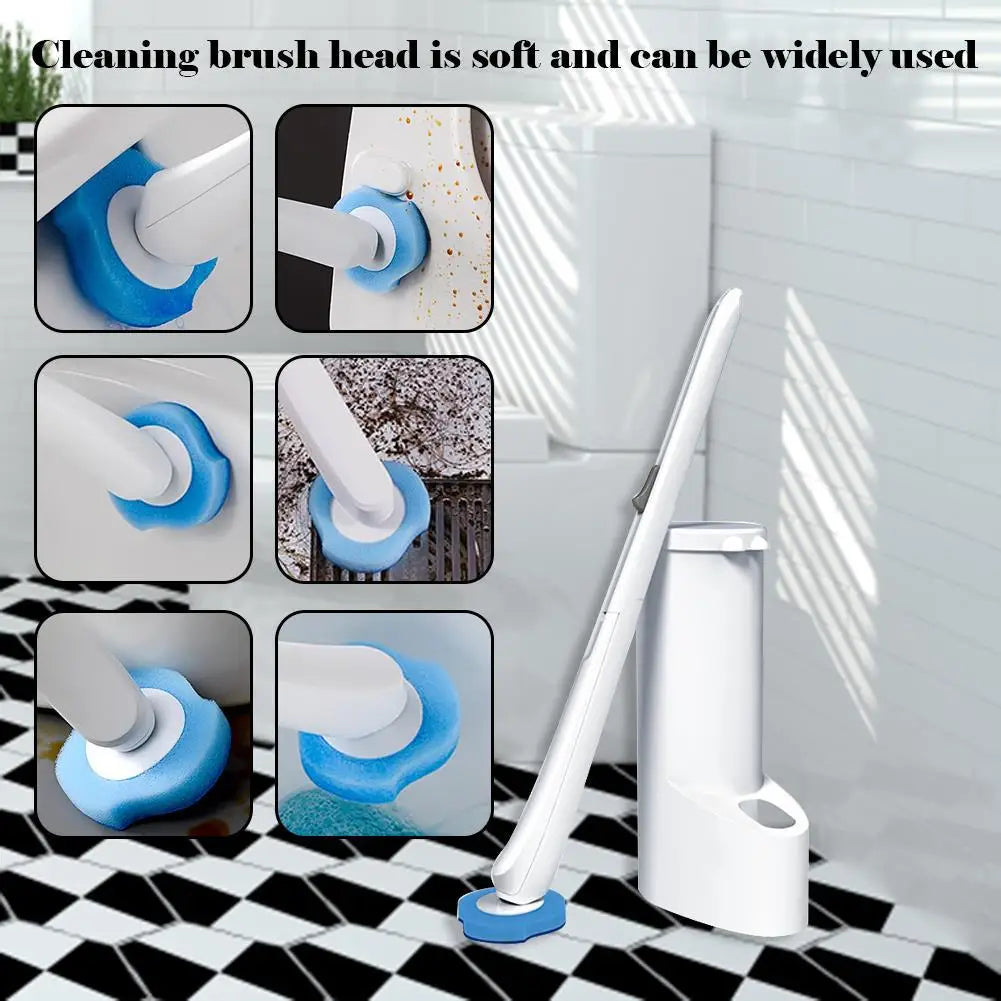 Brosse WC Jetable avec Liquide Nettoyant Intégré – 24 Recharges