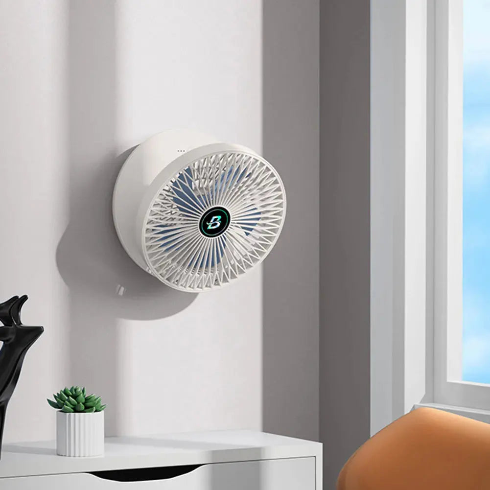 Ventilateur Pliable 2-en-1 Rechargeable – Table et Mural, 3 Vitesses