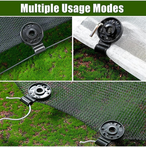Clips de Fixation pour Voile d'Ombrage et Filet de Jardin