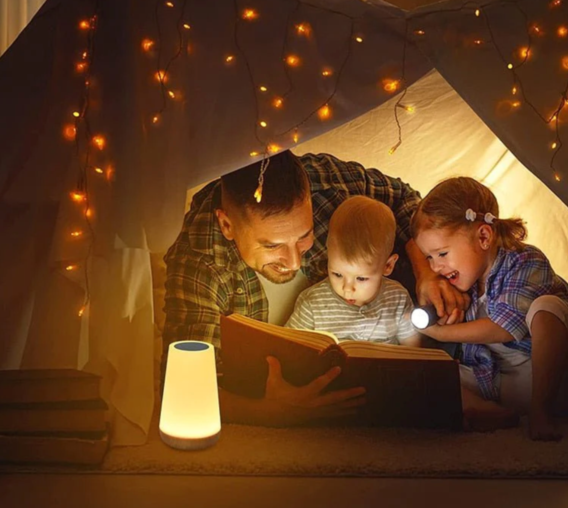 Lampe de nuit LED sans fil avec changement de couleur RGB et télécommande